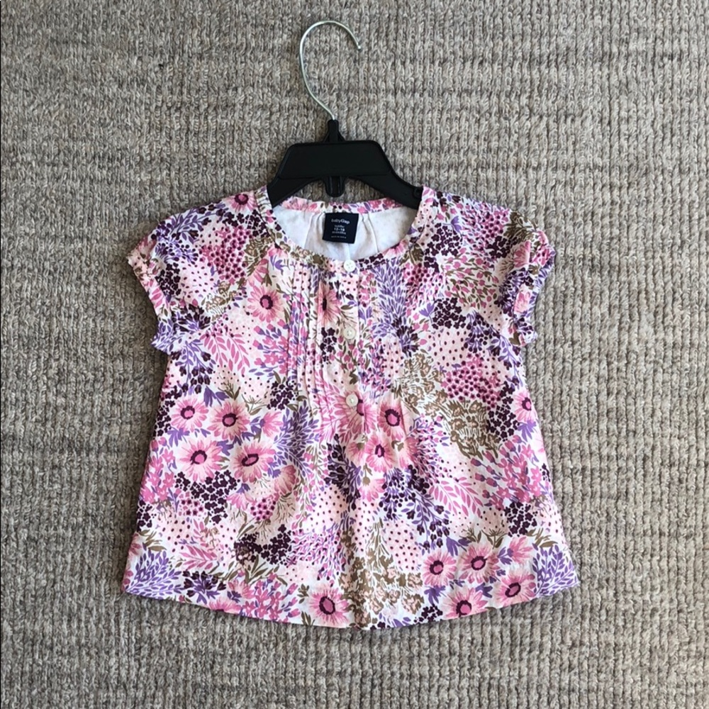 12-18 mos. Baby Gap floral blouse